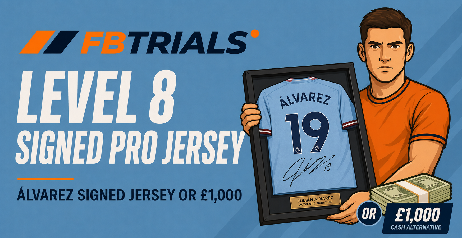 FBTrials Level 8 signed pro jersey — Álvarez signed jersey or £1,000